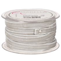 Product Velvet ribbon, decorative ribbon on a roll for creative decorations, 10mm wide, 20m long