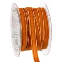 Product Decorative velvet ribbon for decorating, on a roll, 10mm wide, 20m long