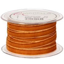 Product Decorative velvet ribbon for decorating, on a roll, 10mm wide, 20m long