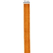 Product Decorative velvet ribbon for decorating, on a roll, 10mm wide, 20m long