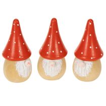 Product Mini Gnome Figurine Fly Agaric Table Decoration 10cm 6pcs