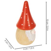 Product Mini Gnome Figurine Fly Agaric Table Decoration 10cm 6pcs