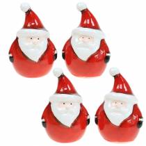 Product Santa Claus decoration figure 8.5cm 4pcs