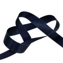 Product Satin ribbon with glitter blue 25mm 20m