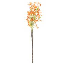 Product Artificial flower orchid branch orange filigree room decoration 110cm 3pcs