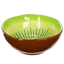 Product Ceramic serving bowl, Kiwi design. Ideal for stylish dining tables and buffets. 15cm