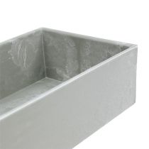 Product Bowl square gray 20cm x 10.5cm H5cm, 1pc