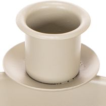 Product Candle holder with 4 holders, modern Advent wreath, beige, 15cm