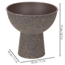 Product Round plant bowl with base, 18cm