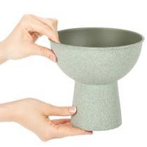 Product Modern round planter on a high base, 18cm