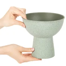 Product Modern round planter on a high base, 18cm