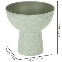 Product Modern round planter on a high base, 18cm