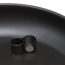 Product Bowl with Candle Holder Magnet Black Ø33cm H7.5cm