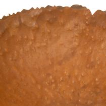 Product Round metal bowl with rust-effect textured surface, 20cm