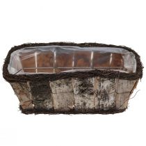 Product Plant box plant pot square birch/vines 28×14×11.5cm