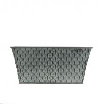 Product Zinc bowl with diamond pattern 22cm × 12cm
