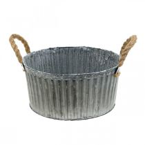 Decorative bowl, planter with handles, flower bowl for planting Ø25cm