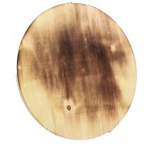 Product Decorative wooden disc flamed coaster rustic plywood Ø24cm