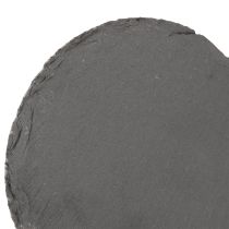 Product Slate plate Decorative heart slate heart Black 20×20cm 1pc