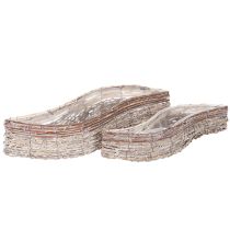 Product Oblong willow planter with foil, decorative bowl, 45cm, 1 set