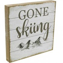 Vintage Wandeko wooden sign signs with sayings 20×20cm 2pcs