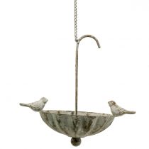 Bird bath screen to hang Antique 20cm