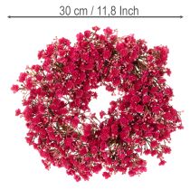 Product Artificial flower wreath, baby's breath decoration, 30cm
