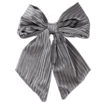 Product Decorative hanging bow, Christmas bow, velvet, ribbed, 24cm, 2 pieces
