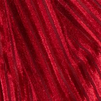 Product Red velvet corduroy fabric bow for hanging Christmas decorations, 24cm, 2 pieces