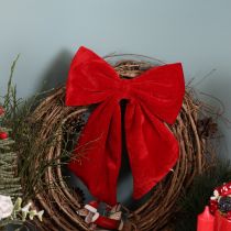 Product Red decorative bow as Christmas decoration, 28cm, 3 pieces