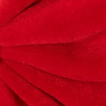 Product Decorative bow in red, large velvet bow for window or door, 50cm