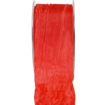 Product Ribbon Crash decorative ribbon gift ribbon red 50mm 20m