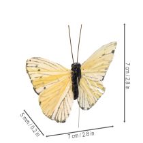 Product Decorative butterflies on wire for colorful table decorations, 7cm, 12 pieces