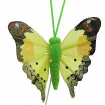 Decorative butterfly with wire sorted 5cm 24pcs