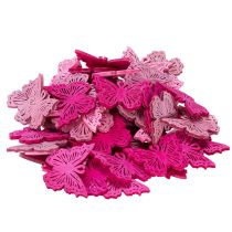 Product Decorative butterfly scatter elements for spring-like table and bowl arrangements, 4cm, 72 pieces