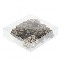 Product Snowflake Gold Christmas Decoration Ø4cm 48 pcs