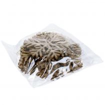 Product Snowflake gold to hang Ø8cm - Ø12cm 9pcs