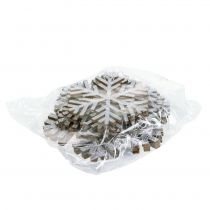 Product Snowflake Silver for hanging Ø8cm - Ø12cm 9 pcs
