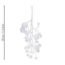 Product Snowflake decoration branches for hanging glitter 30cm 2pcs