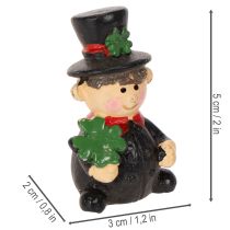 Product Lucky charm chimney sweep figurine for sticking, 5cm, 6 pieces