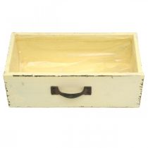 Product Wooden drawer for planting Yellow Shabby Chic 25×13×8cm