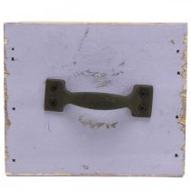 Product Drawer Shabby Chic Deco Wood Purple Spring Deco 12.5×12.5×10cm