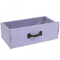 Product Planter Decorative Drawer Shabby Chic Wood Purple 25×13×8cm