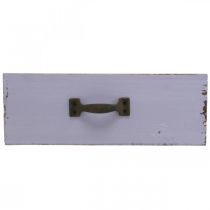 Product Planter Decorative Drawer Shabby Chic Wood Purple 25×13×8cm