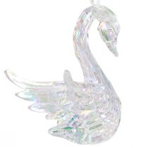 Product Swan Christmas decoration figures, acrylic, 8.5x4x10cm, 3 pieces