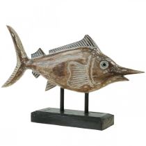 Swordfish Deco Fish Wood Maritime Deco L40×H24.5cm