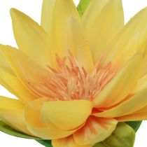 Product Floating water lily artificial summer decoration yellow Ø15cm 2pcs