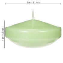 Product Floating candle, decorative for festive occasions and atmospheric moments, 8cm, 8 pieces