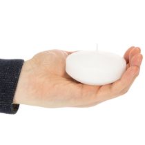 Product Floating candle for romantic evenings or festive decoration, also suitable for outdoor use. 8cm, 8h, 8pcs