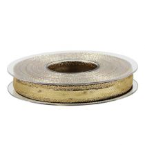 Product Ribbon with wire edge gold 15mm 25m